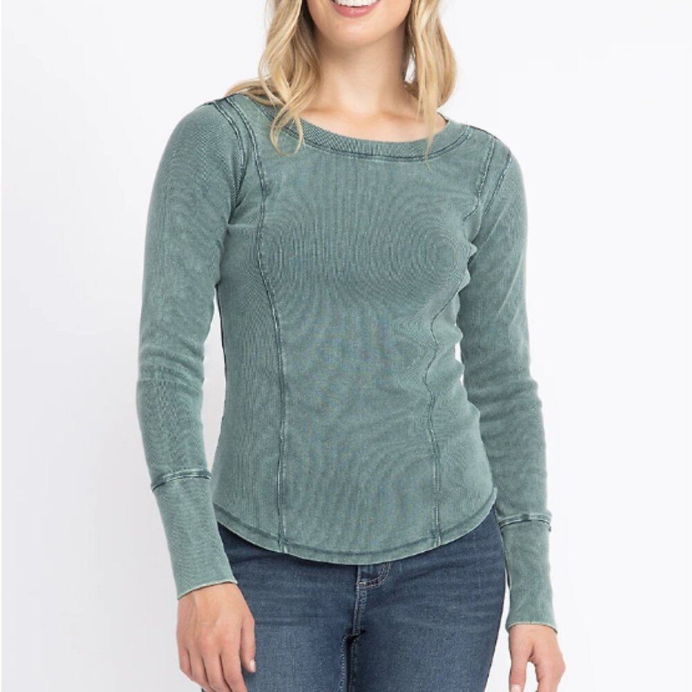 Warehouse One Washed Long Sleeve Tee